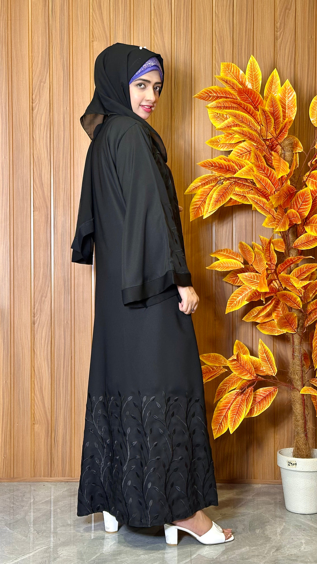 Embroidery Maxi Style Abaya
