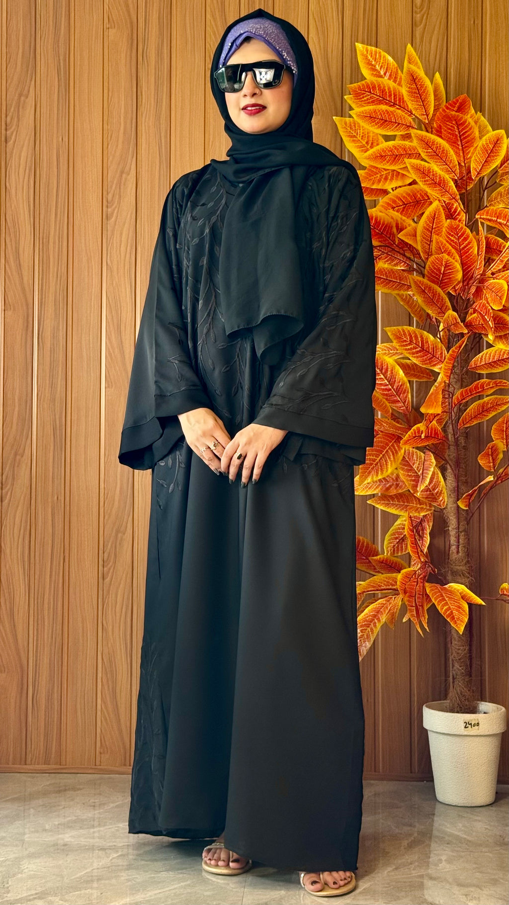 Embroidery Maxi Style Abaya